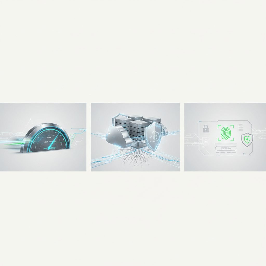 Fast dashboard, resilient cloud servers, and secure login visualization